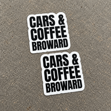 Load image into Gallery viewer, Cars and Coffee Broward OG Logo Sticker

